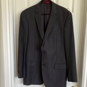 PRICE DROP! Classic Black Alfani Pinstripe Men's 44L Blazer